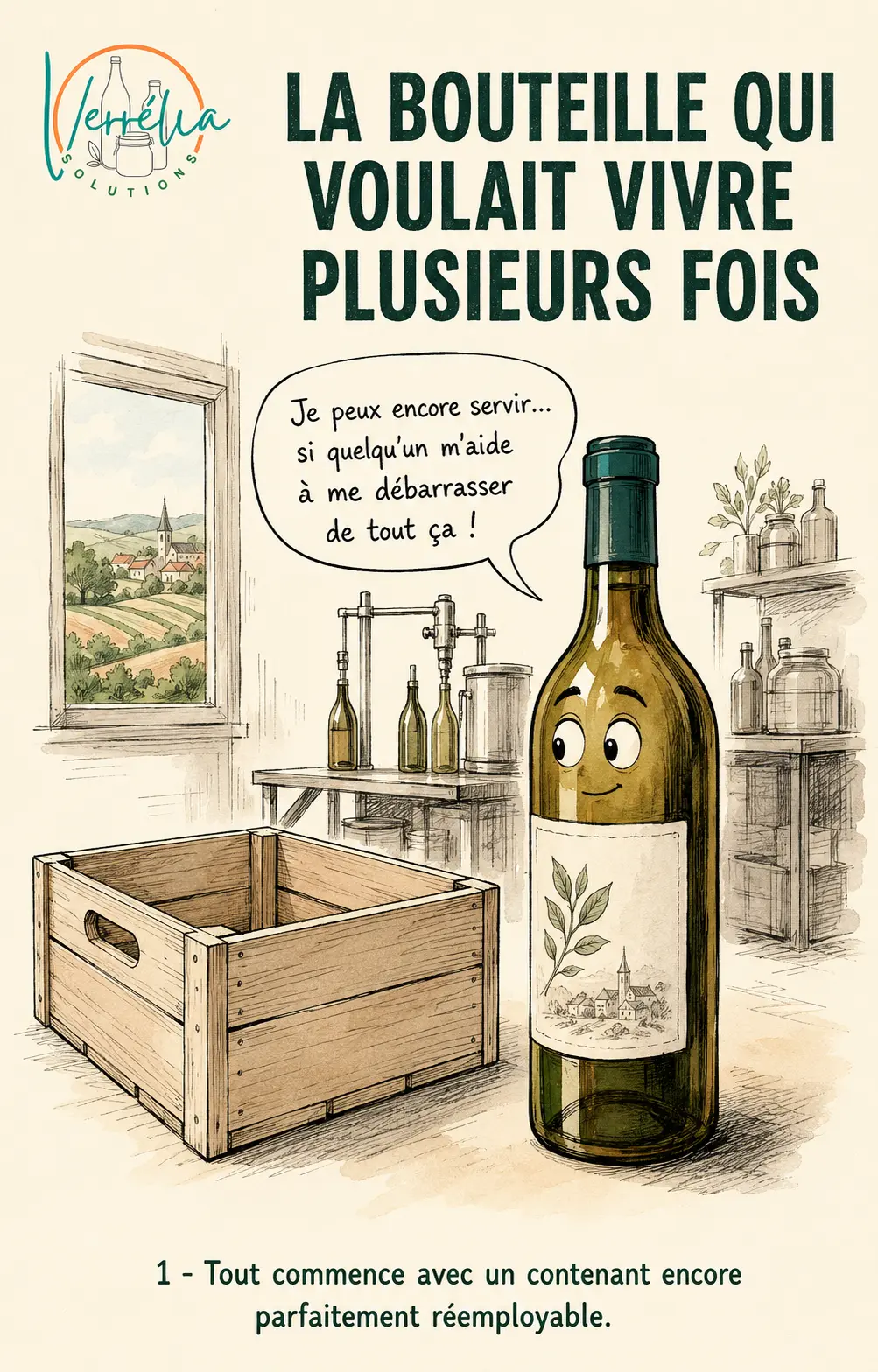 Une bouteille réemployable demande une nouvelle vie